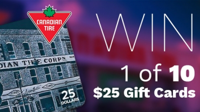 Win a $25 Canadian Tire Gift Card